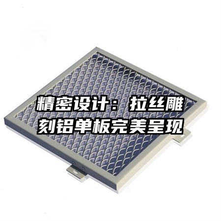 精密設(shè)計(jì)：拉絲雕刻鋁單板完美呈現(xiàn)