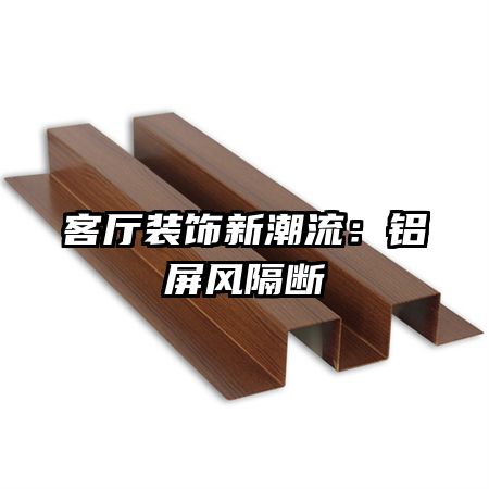 客廳裝飾新潮流:鋁屏風(fēng)隔斷