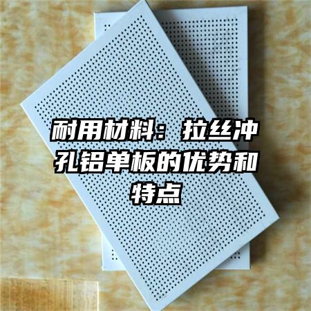 耐用材料：拉絲沖孔鋁單板的優(yōu)勢(shì)和特點(diǎn)